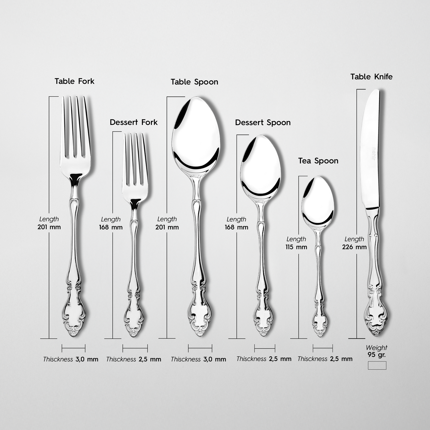 Adriana 36 Piece Cutlery Set