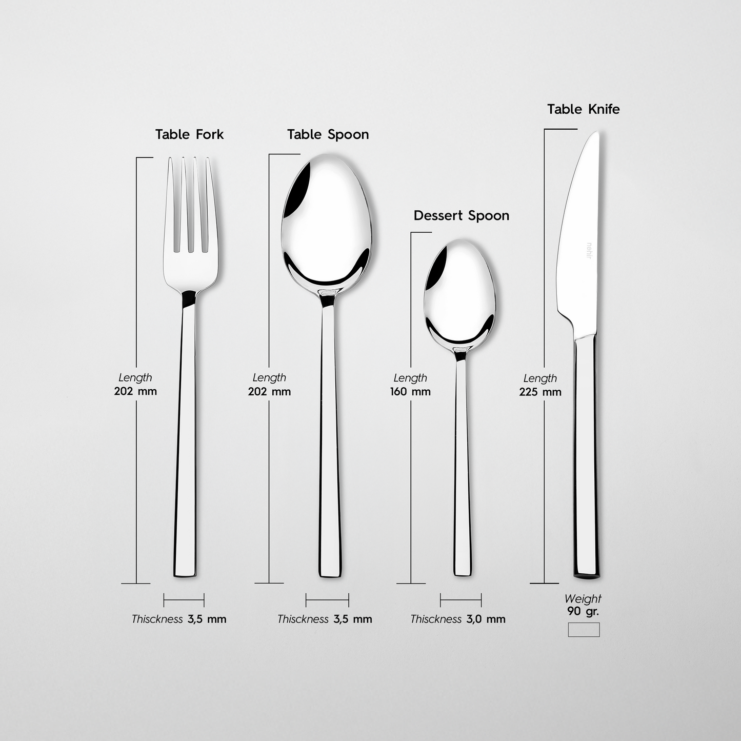 Dalyan 24-Piece Cutlery Set
