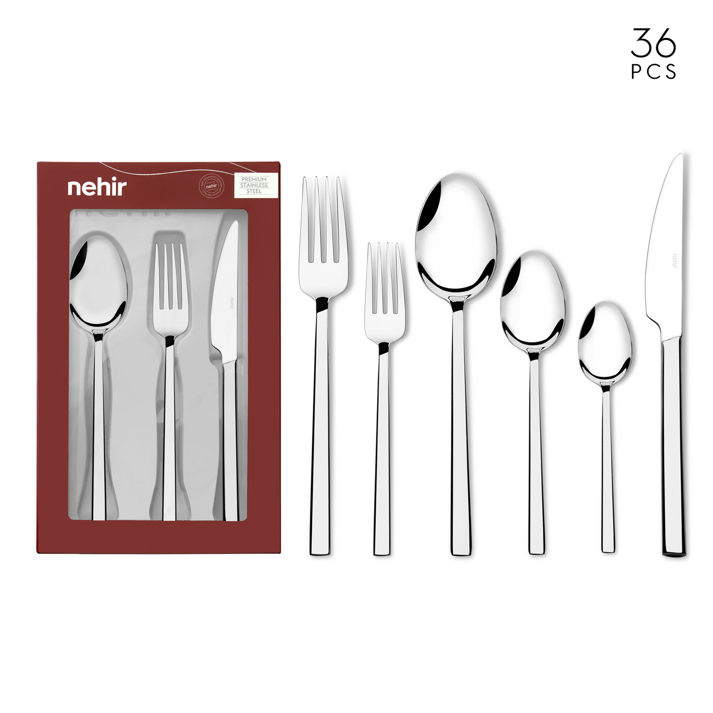 Dalyan 36 Piece Cutlery Set