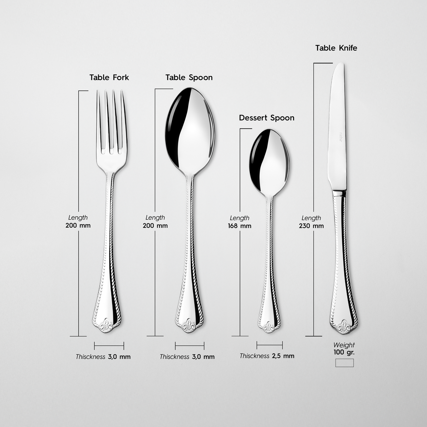 Fulya 24-Piece Cutlery Set