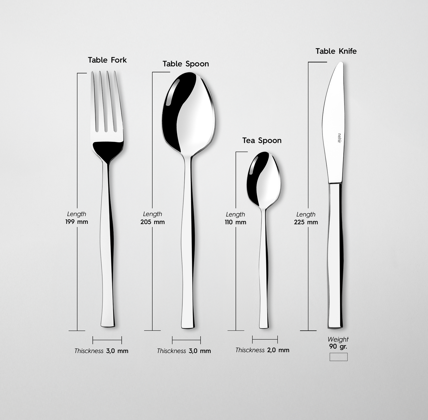 Zarif 24-Piece Cutlery Set